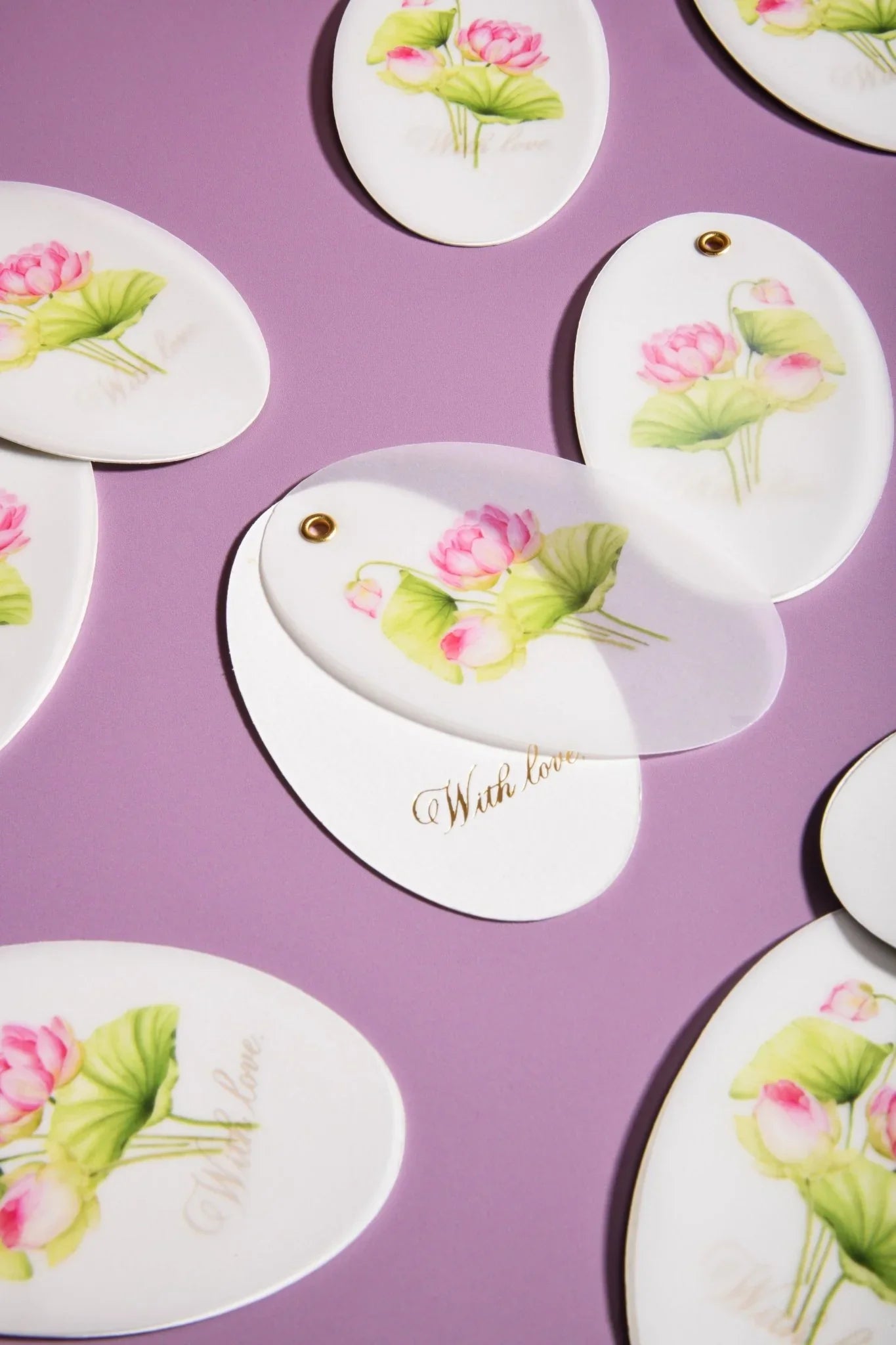 Personalised Tags - Lotus - Tishya Pansari