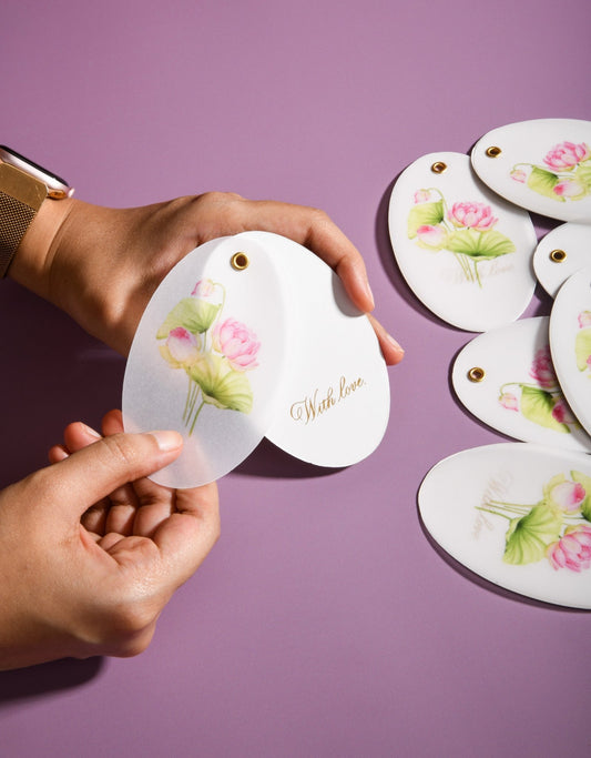 Personalised Tags - Lotus - Tishya Pansari